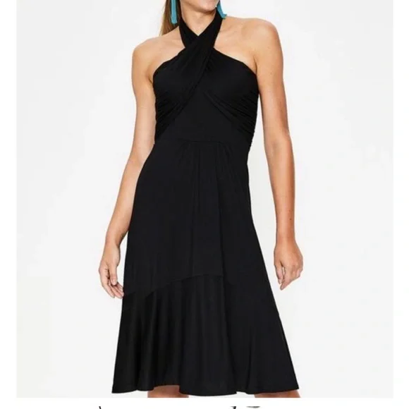 Boden Black Halter Dress - Picture 6 of 9